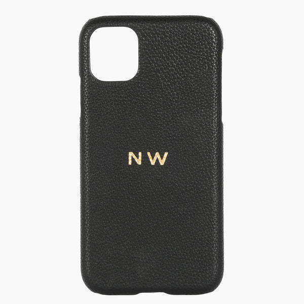 Phone Case Black Pebble Hot Stamped