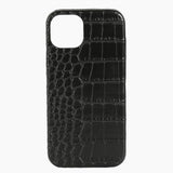 Phone Case Black Croc Hot Stamped