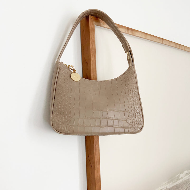 Mini Marlo - Taupe Croc