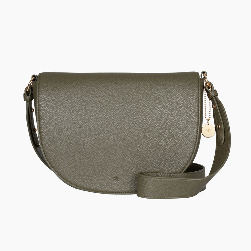 Saddle Bag - Khaki Pebble