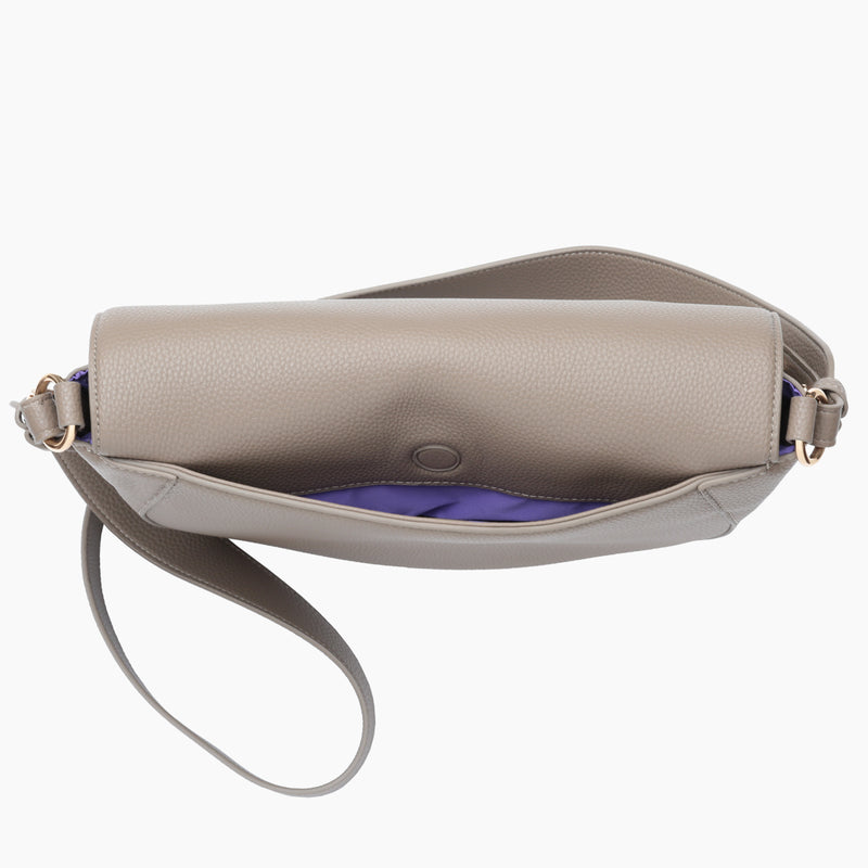 Saddle Bag - Taupe Pebble