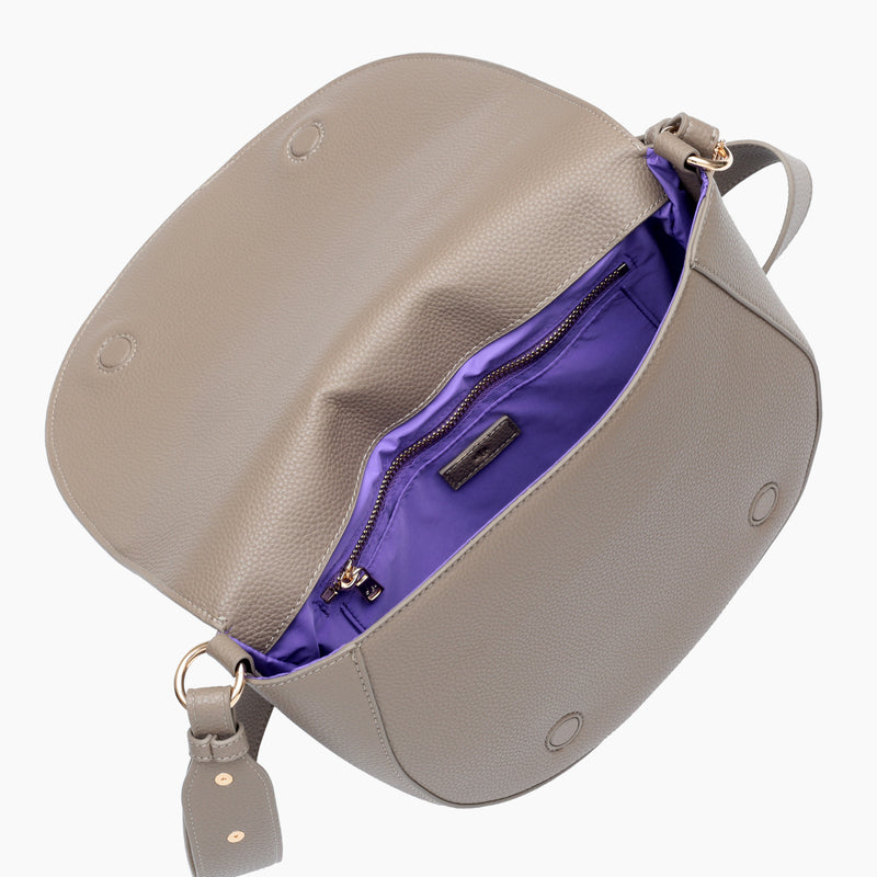 Saddle Bag - Taupe Pebble