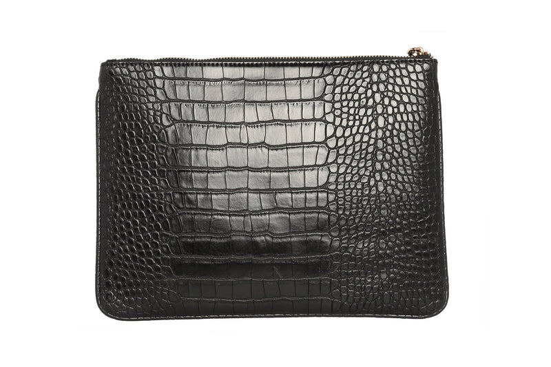 Editor's Pouch - Black Croc