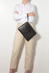 Editor's Pouch - Black Croc