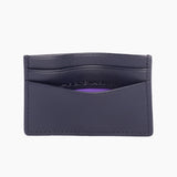 Apple Leather Card Holder - Navy