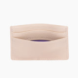 Apple Leather Card Holder - Nude