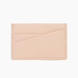 Apple Leather Card Holder - Nude
