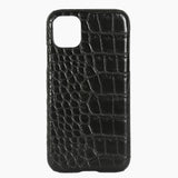 Phone Case Black Croc Hot Stamped
