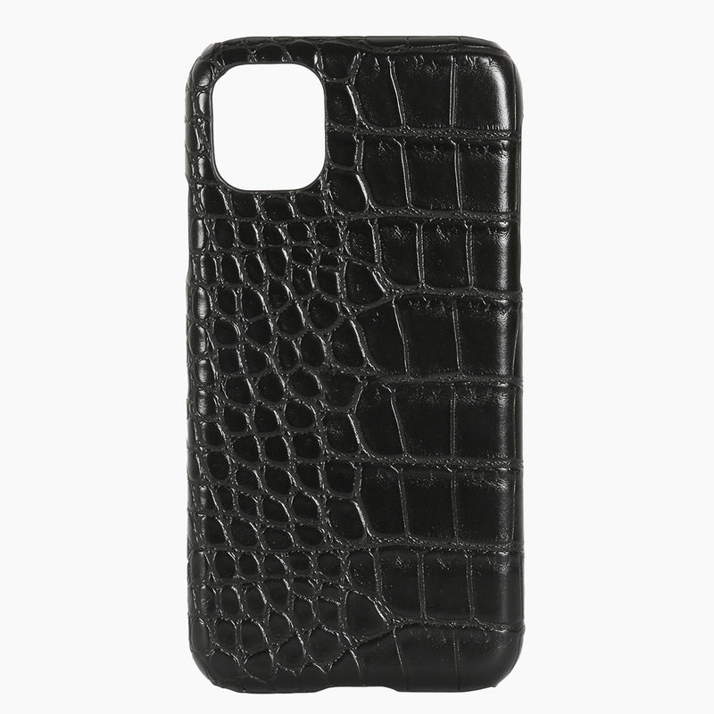 Phone Case Black Croc Hot Stamped