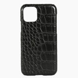 Phone Case Black Croc Hot Stamped