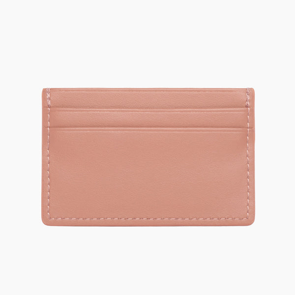 Apple Leather Card Holder - Rose