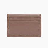 Apple Leather Card Holder - Taupe