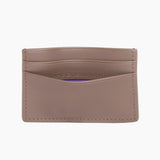 Apple Leather Card Holder - Taupe