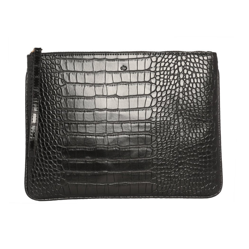 Editor's Pouch - Black Croc