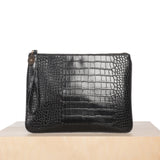Editor's Pouch - Black Croc