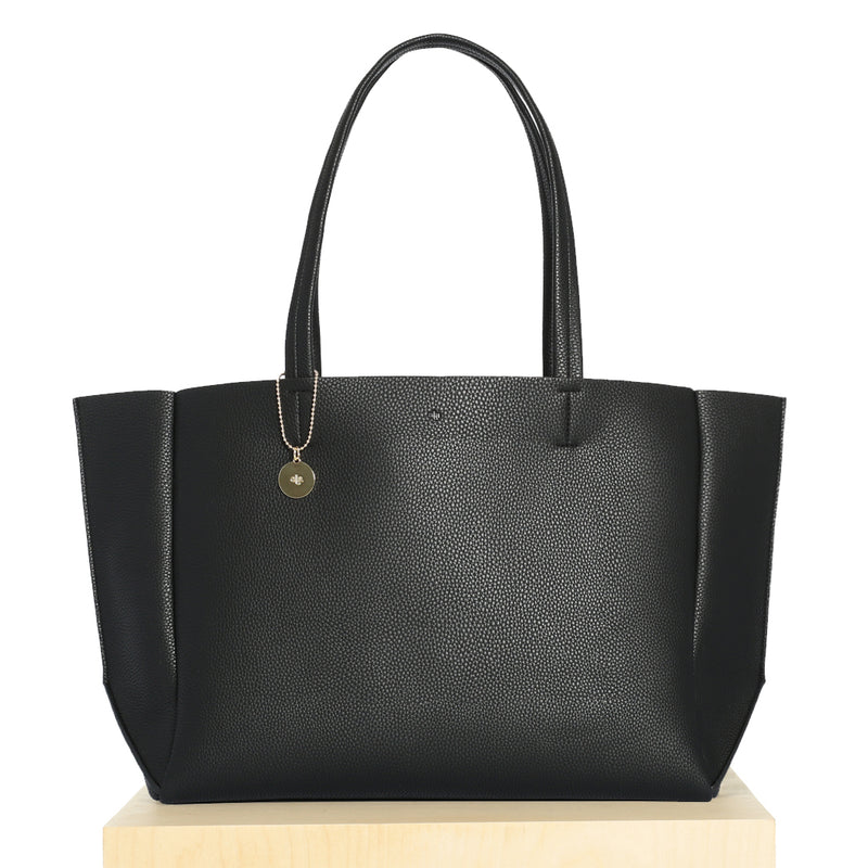 Large Tote – Black Pebble