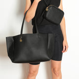 Large Tote – Black Pebble