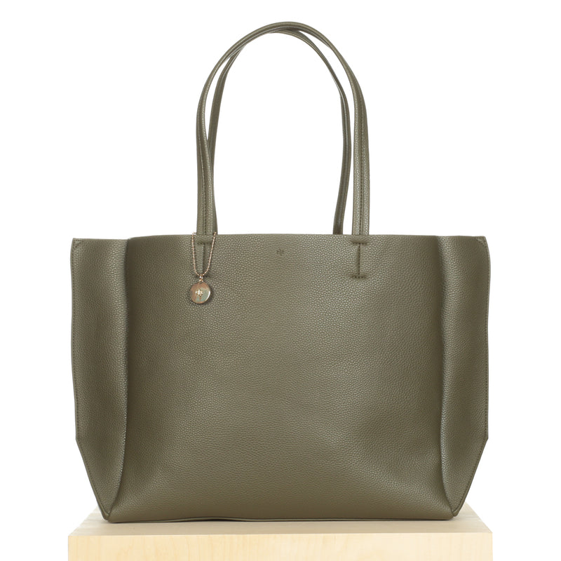 Large Tote - Khaki Pebble