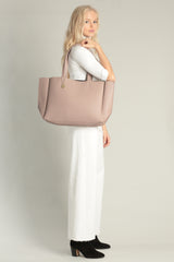 Large Tote - Dusty Rose Pebble