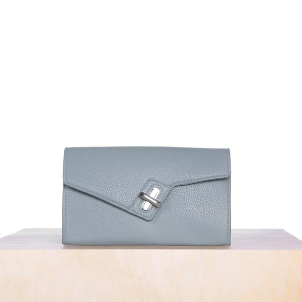 MILCK Clutch – Blue Pebble