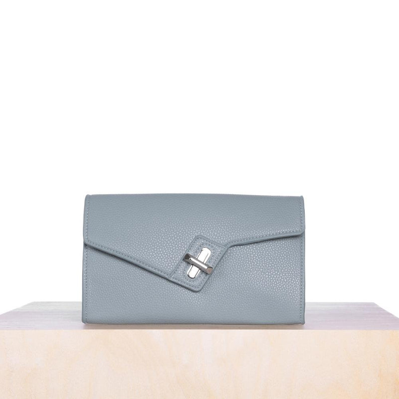 MILCK Clutch – Blue Pebble