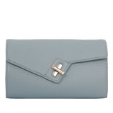 MILCK Clutch – Blue Pebble
