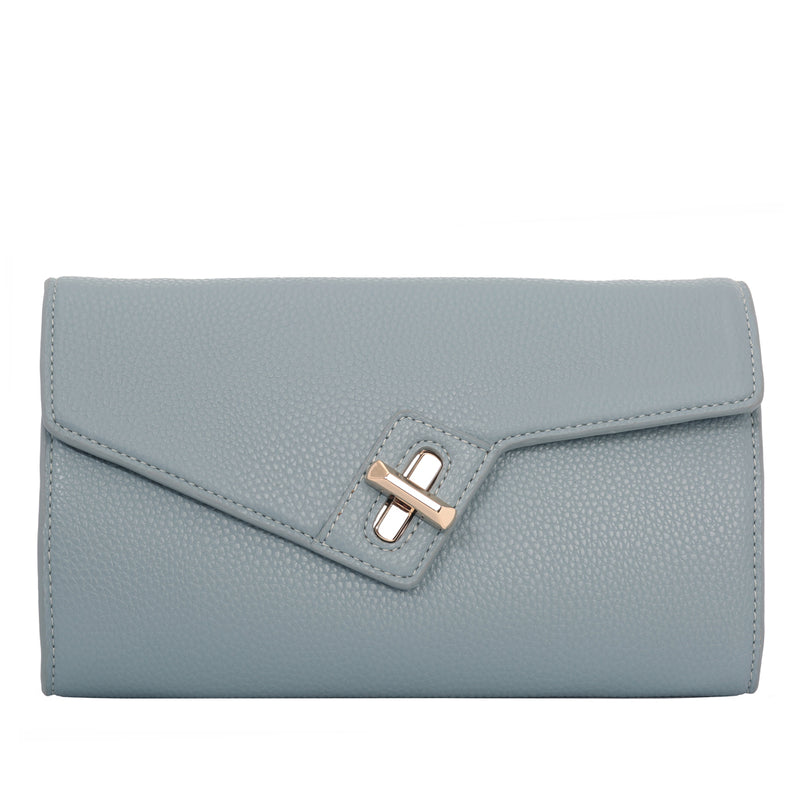 MILCK Clutch – Blue Pebble