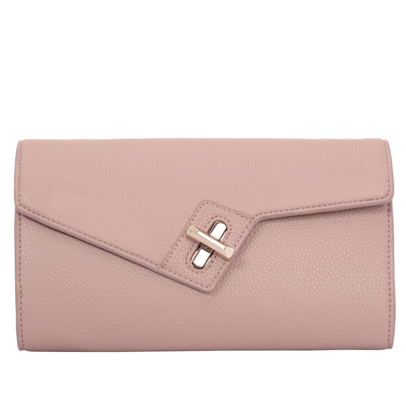 MILCK Clutch – Rose Pebble