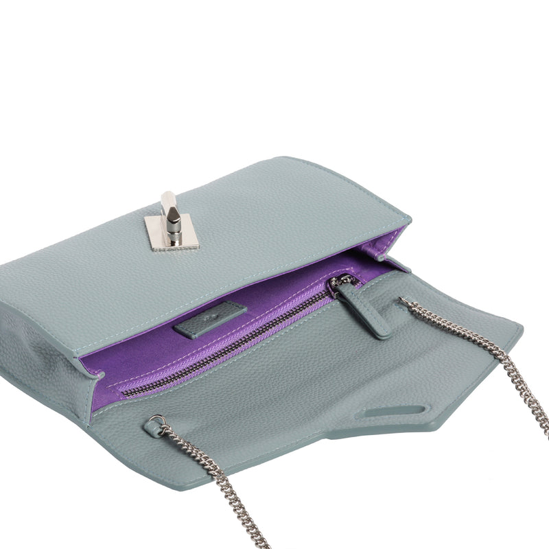 MILCK Clutch – Blue Pebble