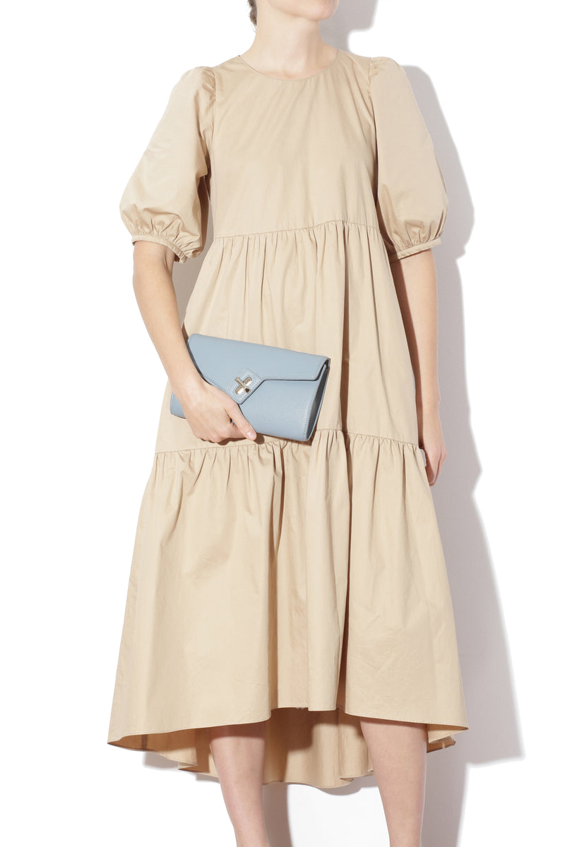 MILCK Clutch – Blue Pebble