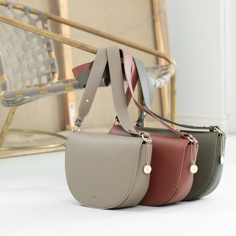 Saddle Bag - Brick Pebble