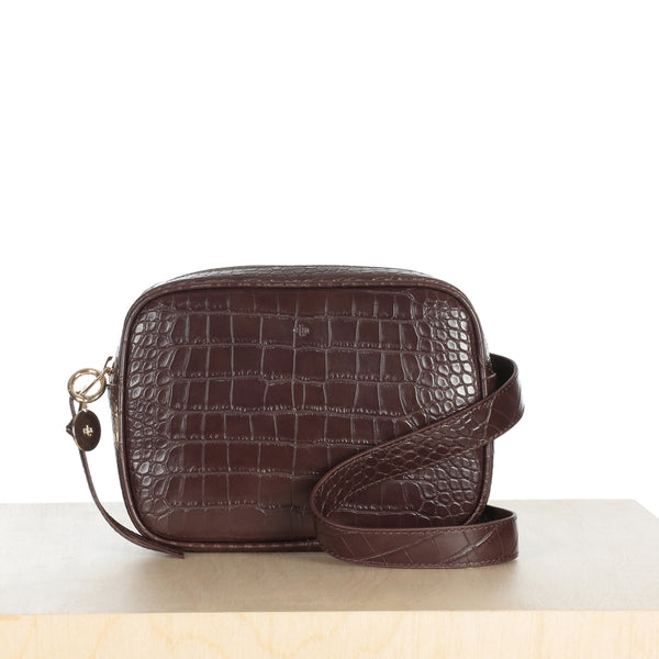 Belt Bag – Chocolate Croc Effect