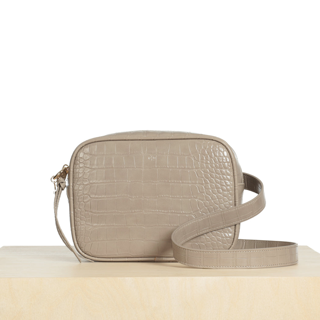 Belt Bag – Taupe Croc
