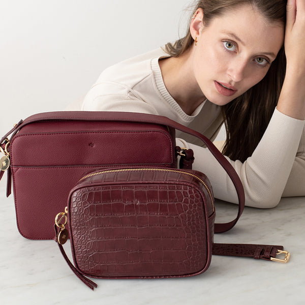 Belt Bag – Wine Croc Effect