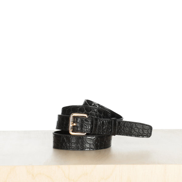 Black Croc Belt Bag Strap (L/XL) [Sasha Exeter Collaboration]