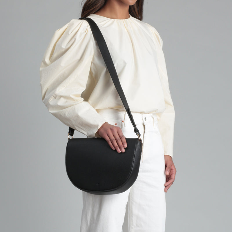 Saddle Bag - Black Pebble