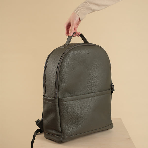 Boyfriend Backpack - Khaki Pebble