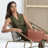 Saddle Bag - Brick Pebble