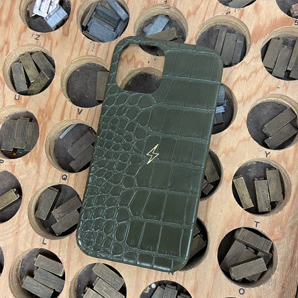 Phone Case Khaki Croc Hot Stamped