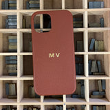 Phone Case Walnut Pebble Hot Stamped