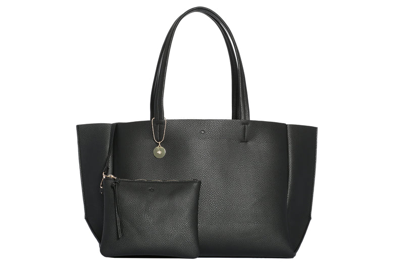 Large Tote – Black Pebble