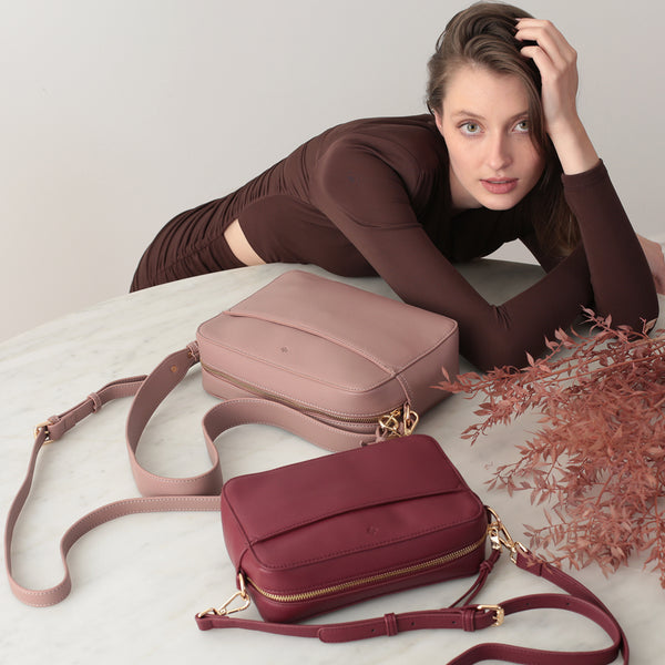 Mini Bloom Bag – Wine Pebble