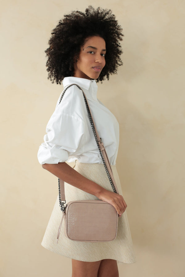 Mini Muse Bag - Rose Croc