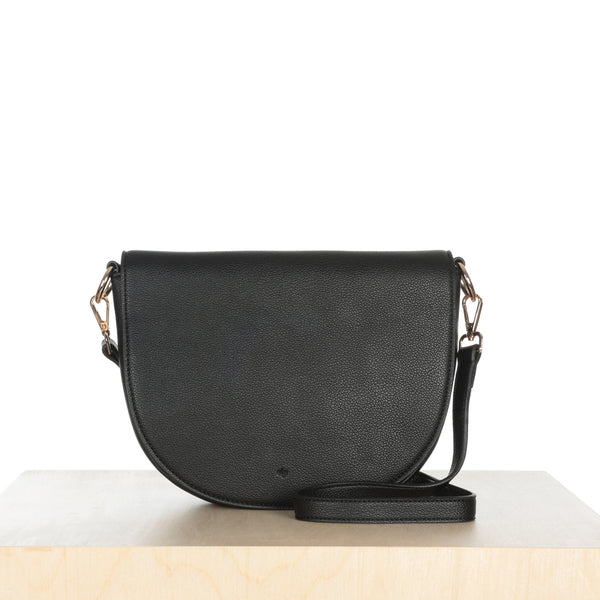 Mini Saddle Bag - Black Pebble