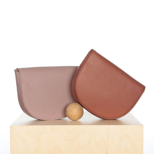Mini Saddle Bag - Mauve Pebble