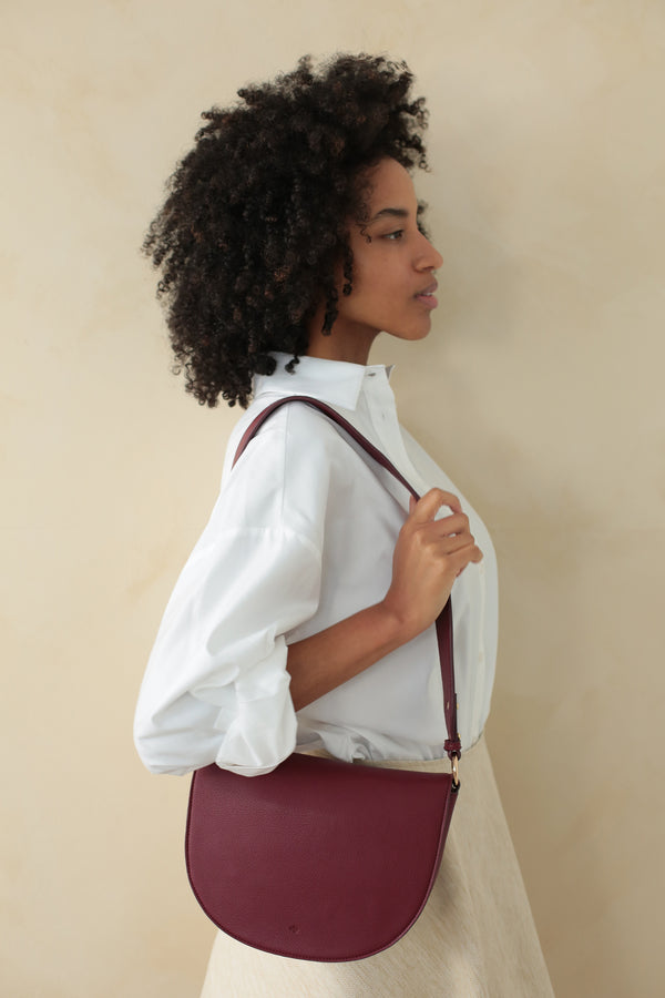 Guitar Strap compatible with Mini Bloom Bag & Saddle Bag - Wine Pebble