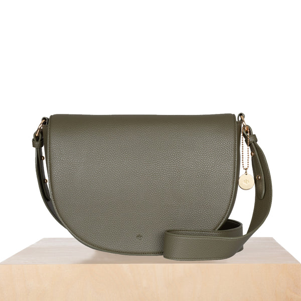 Saddle Bag - Khaki Pebble