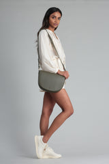Saddle Bag - Khaki Pebble