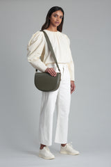 Saddle Bag - Khaki Pebble
