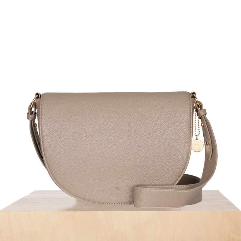 Saddle Bag - Taupe Pebble